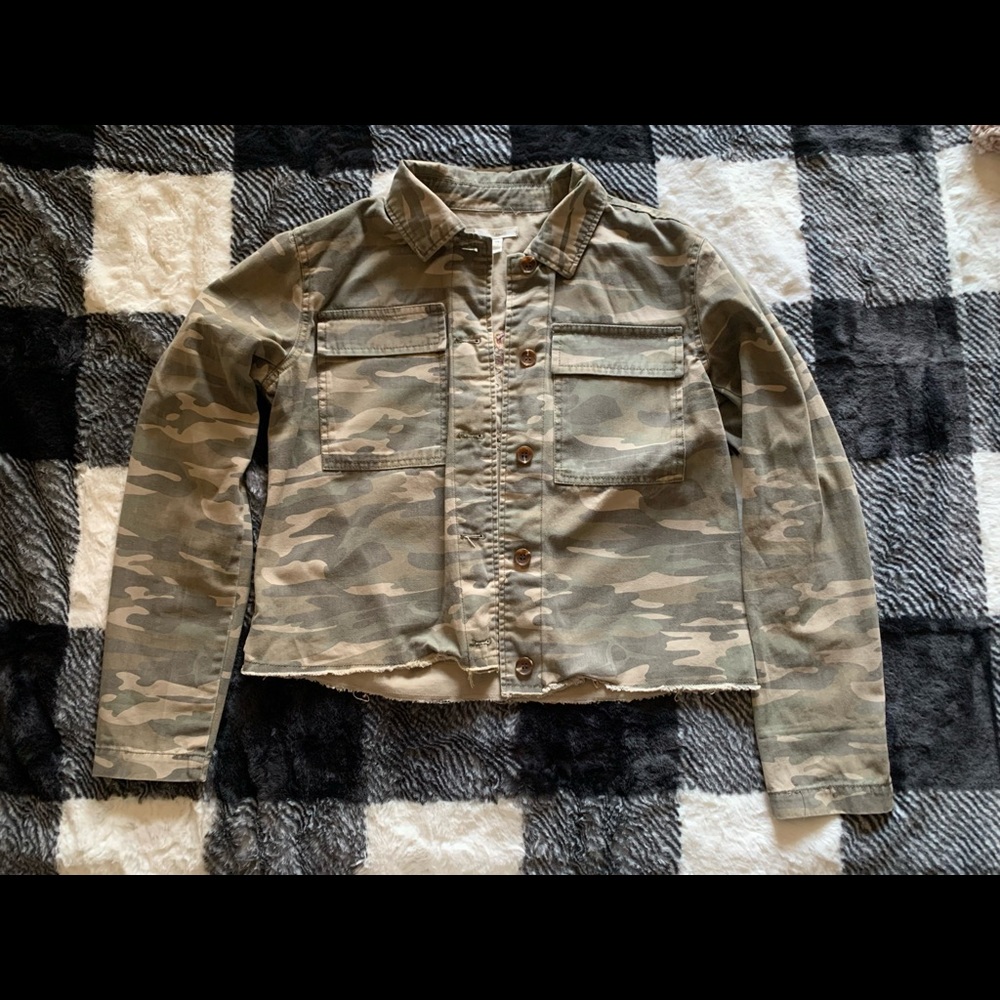 Camo Cropped Jacket- Maurices